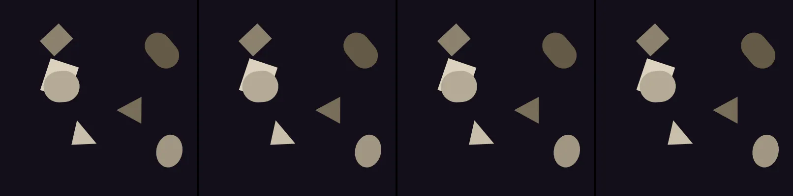 four frames from entry 1100
