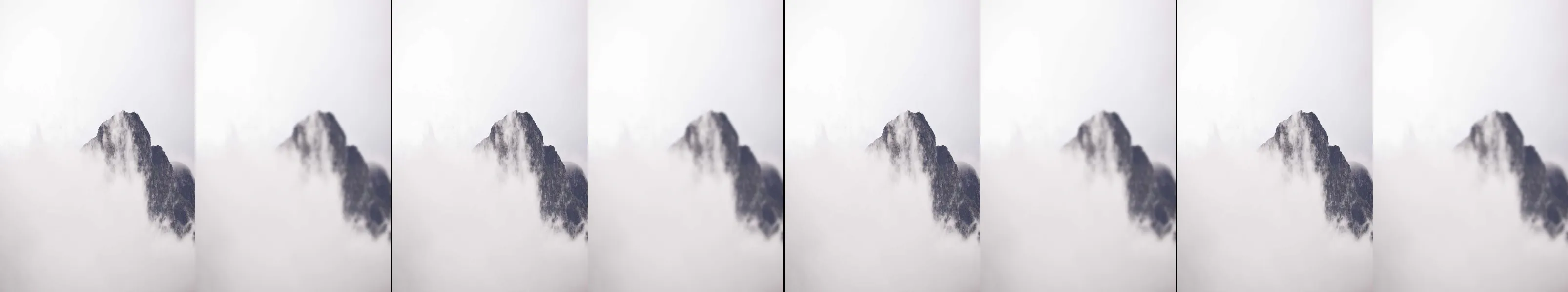 four frames from make two frames. fill one with a beautiful photo. fill the other with your painting of the photo. under a synthetic pointer