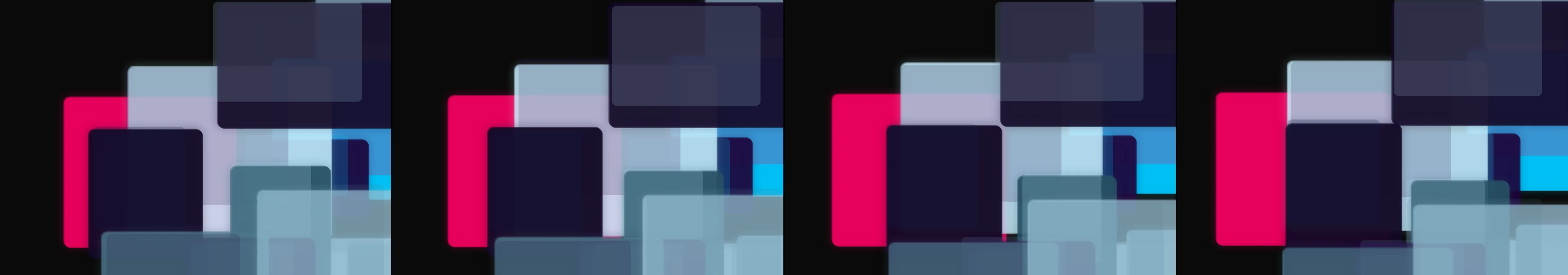 four frames from study the works of Mark Rothko and then make a composition inspired by the artist's signature forms and use of color. under a synthetic pointer