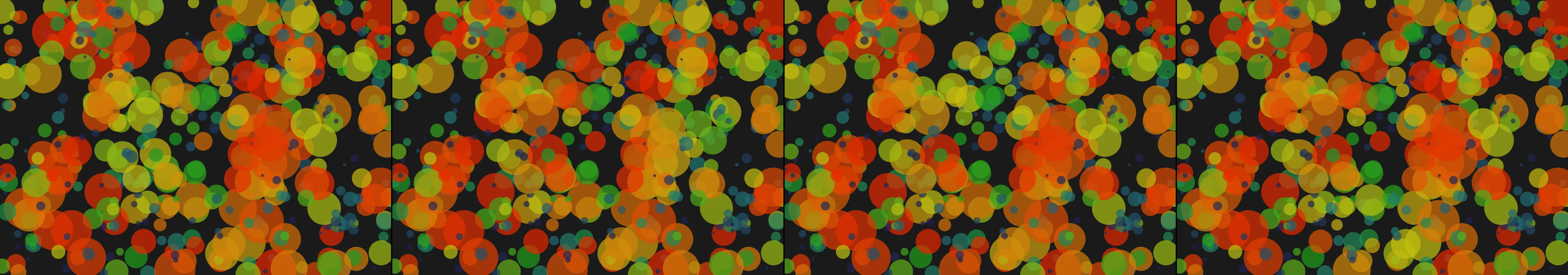 four frames from seismic activity under a synthetic pointer