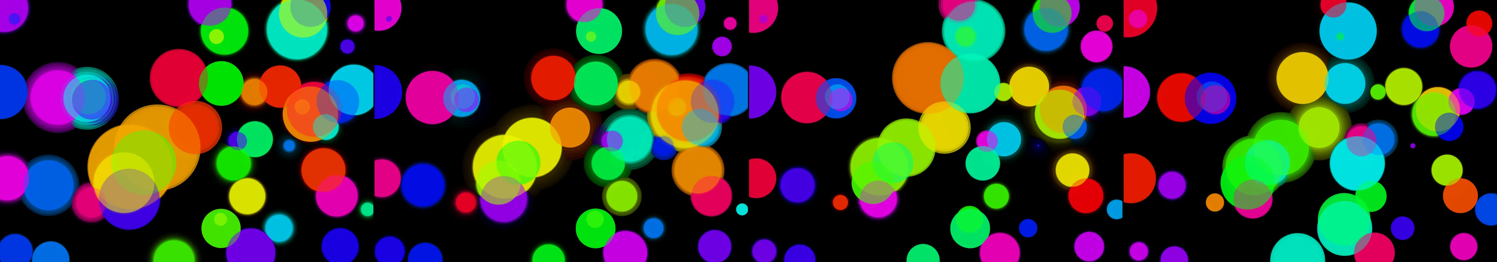 four frames from EKG patterns under a synthetic pointer
