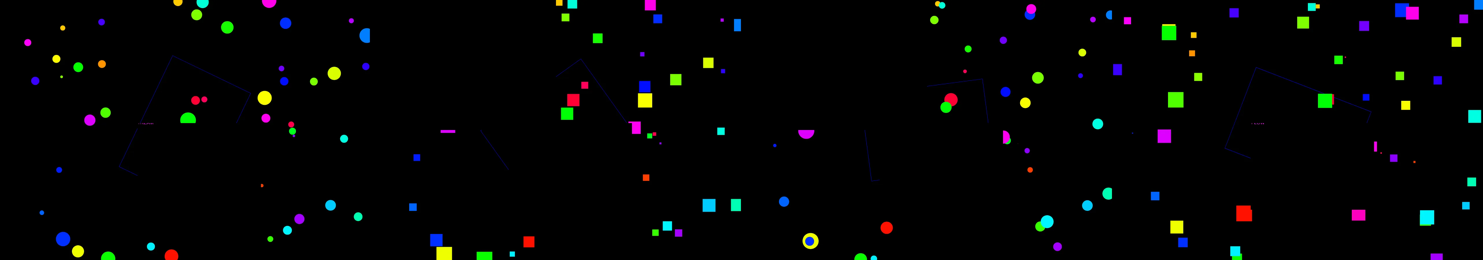 four frames from a broadcast graphics package for a TV network in 1993 under a synthetic pointer