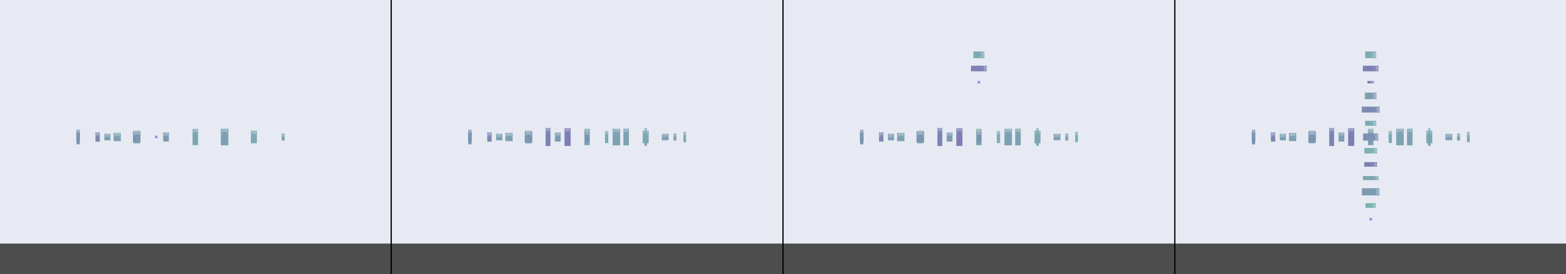 four frames from erecting a skyscraper under a synthetic pointer