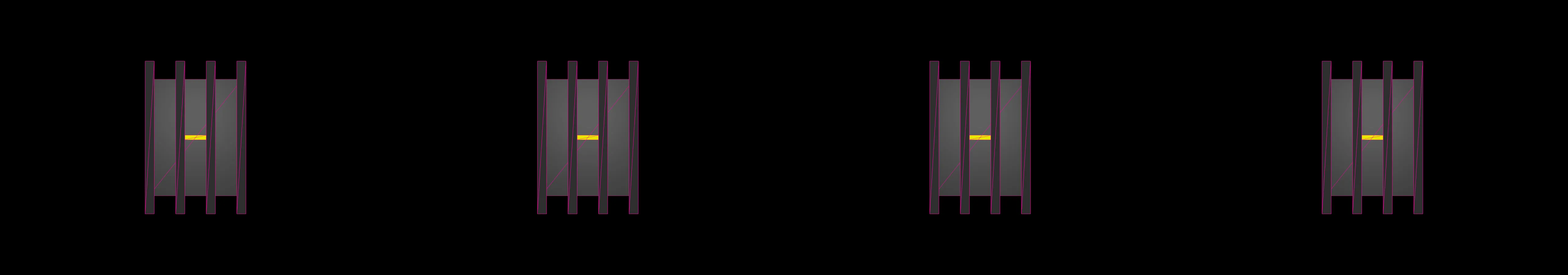 four frames from a marble race game on an isometric 3D course, move the marble to the goal before the timer runs out under a synthetic pointer