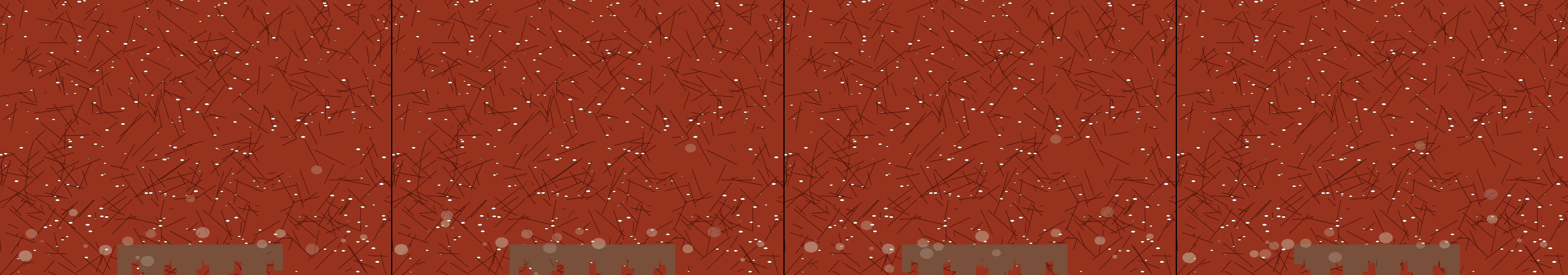 four frames from safari landscape under a synthetic pointer