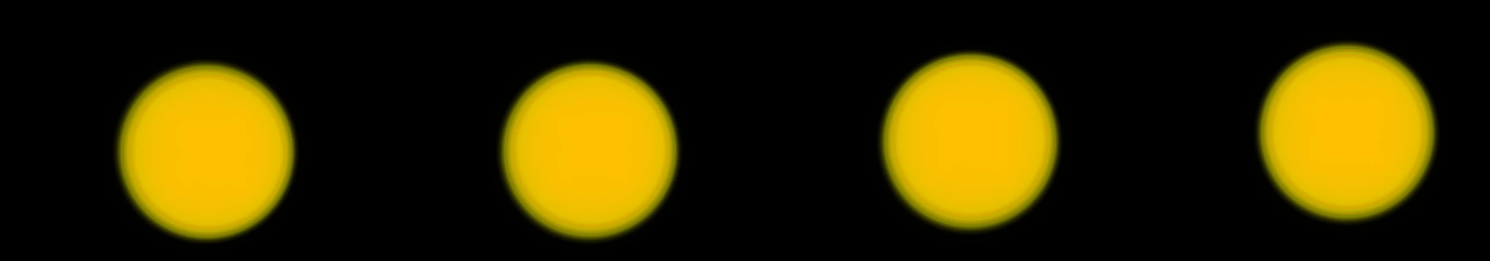 four frames from rastaman vibration under a synthetic pointer