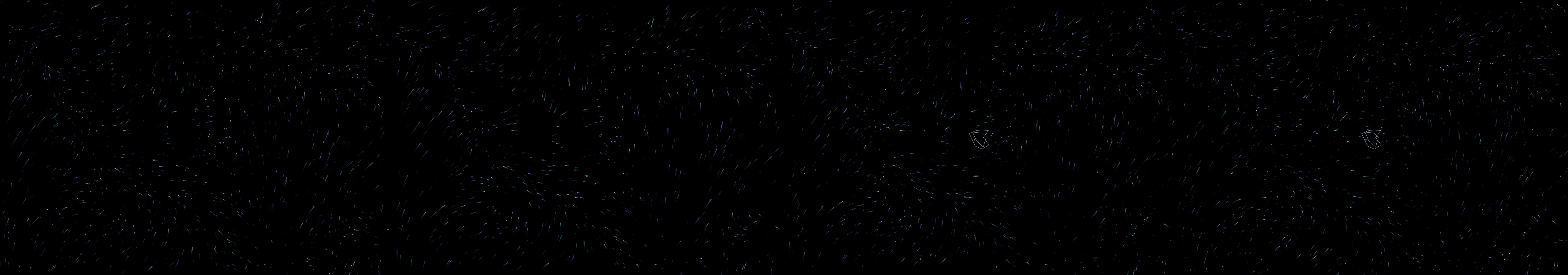 four frames from tea steam curling into the shapes of forgotten words under a synthetic pointer