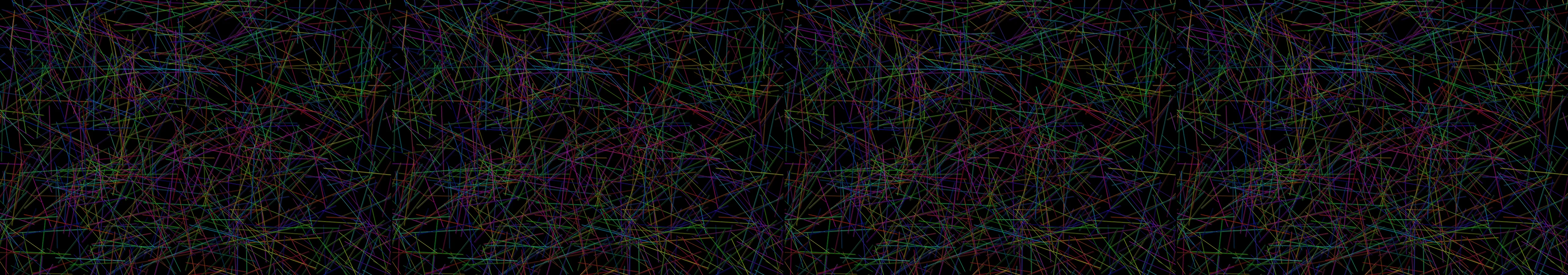 four frames from intricate field of vibrant colored lines forms a delicate lattice of light and shadow under a synthetic pointer