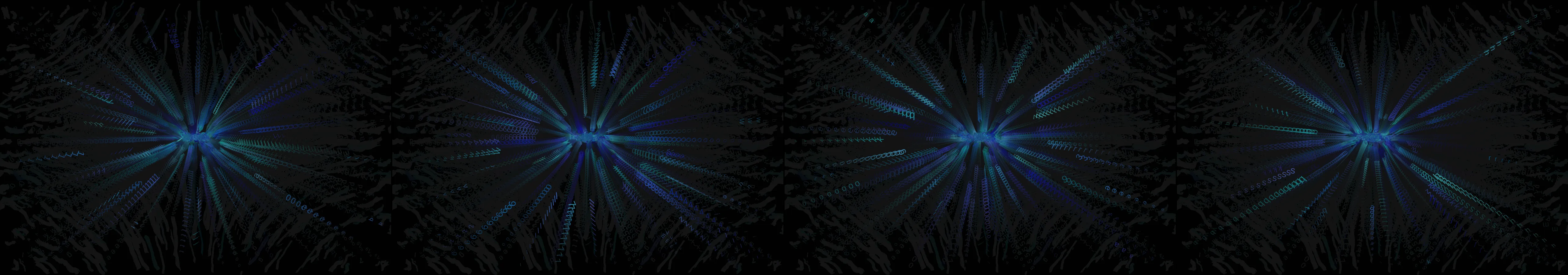 four frames from read Finnegan's Wake by James Joyce and then create an interactive sketch that interprets the text under a synthetic pointer