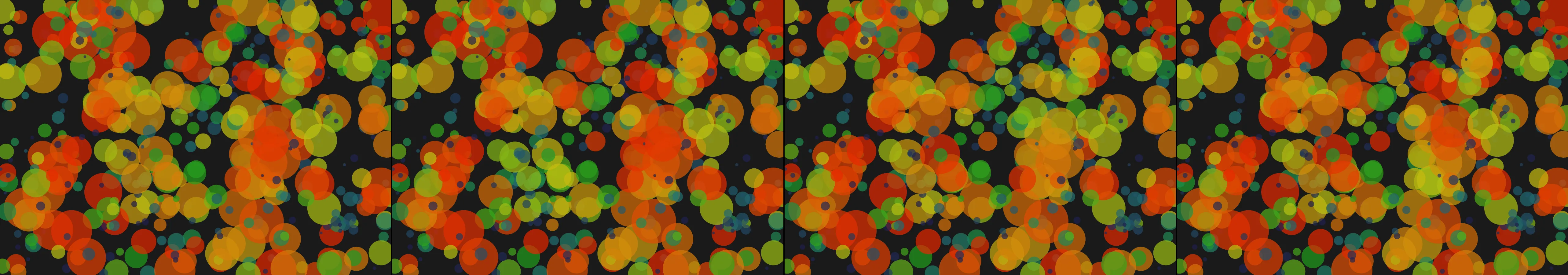 four frames from seismic activity under a synthetic pointer