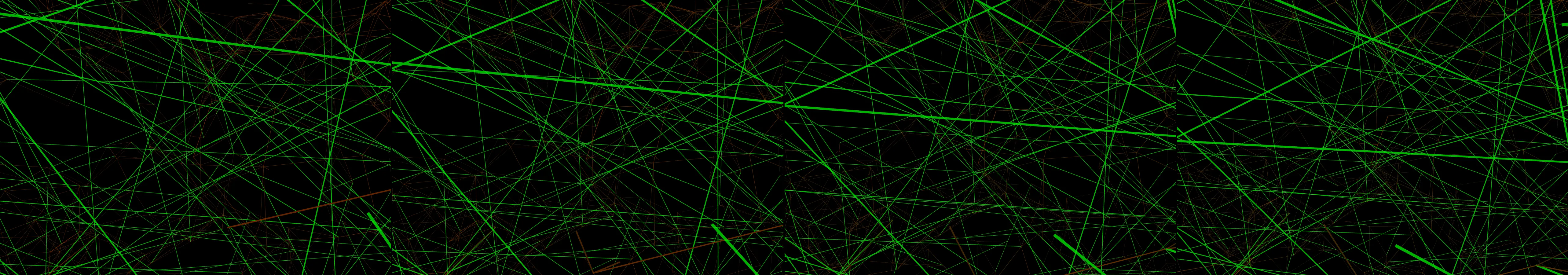 four frames from flyover: is it a motherboard or is it an aerial view of warehouses and factories under a synthetic pointer
