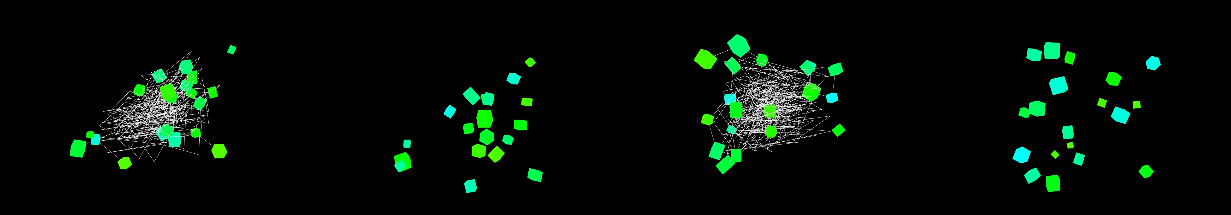 four frames from punctuated equilibrium under a synthetic pointer