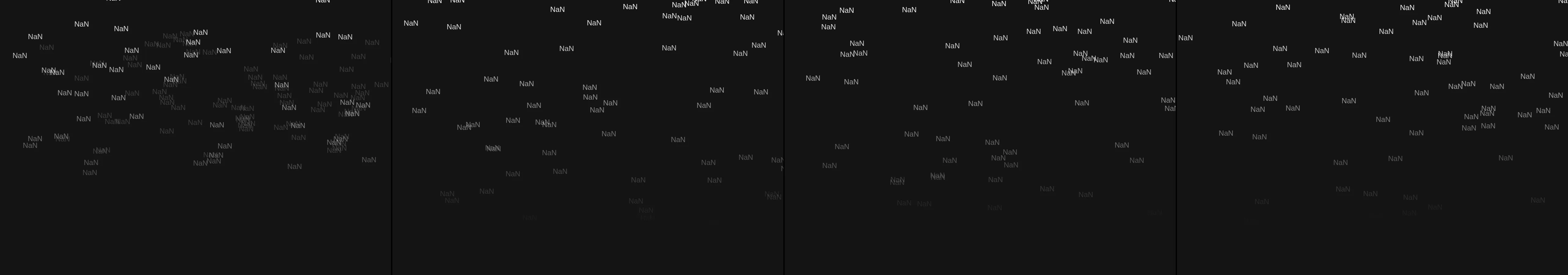 four frames from letters of the alphabet falling like snow and drifting into words under a synthetic pointer