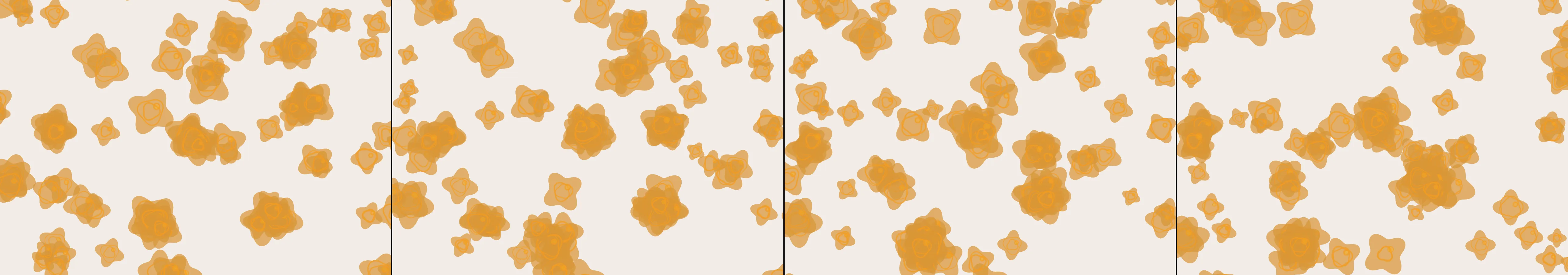 four frames from macaroni and cheese under a synthetic pointer