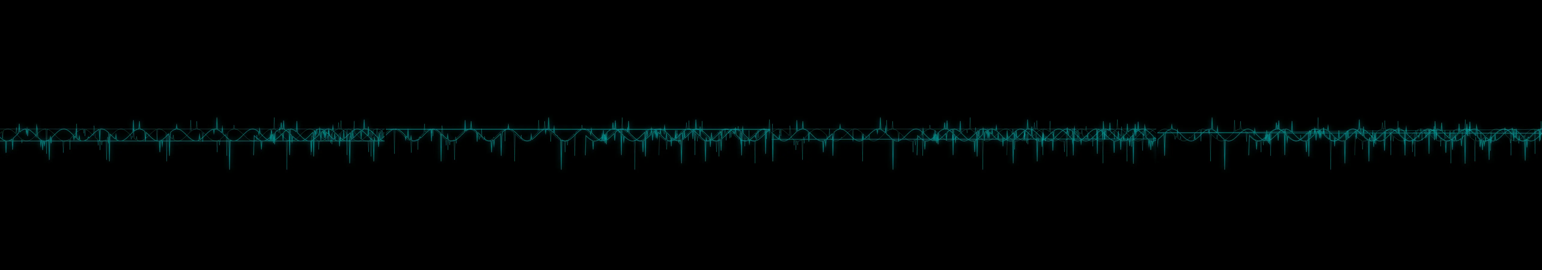 four frames from EKG patterns under a synthetic pointer