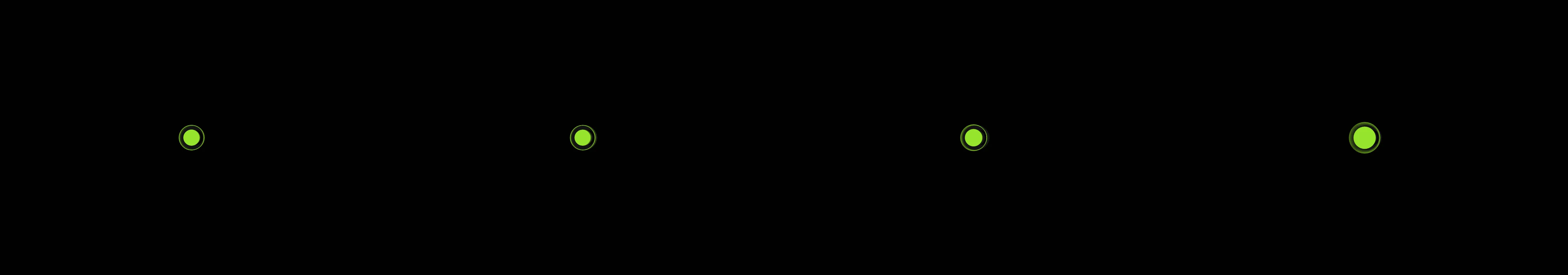 four frames from animate a cell division simulation under a synthetic pointer