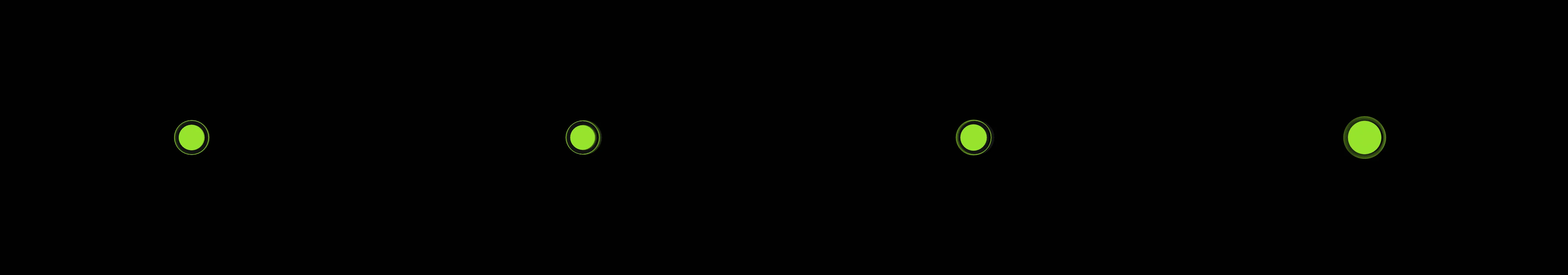 four frames from animate a cell division simulation under a synthetic pointer
