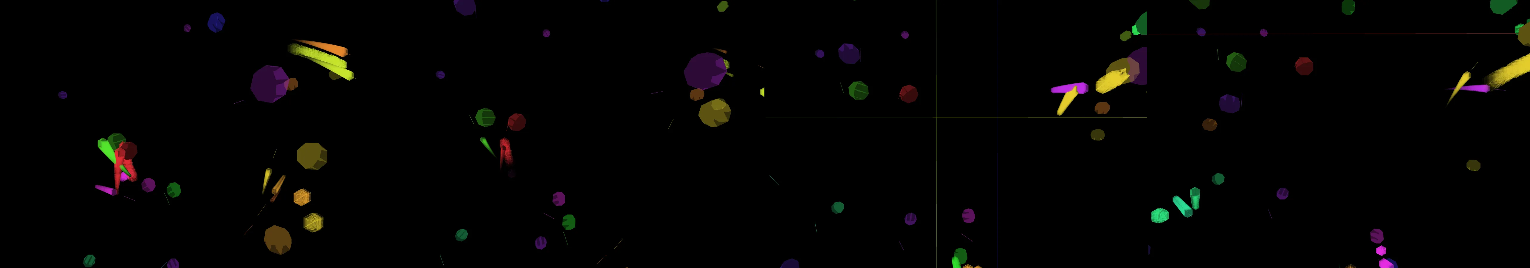 four frames from yacht rock under a synthetic pointer