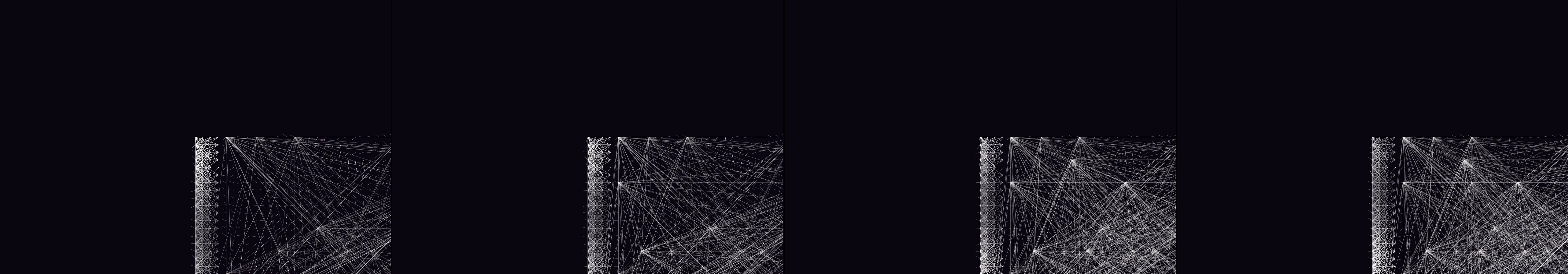 four frames from Draw what people learn at Parsons School of Design under a synthetic pointer