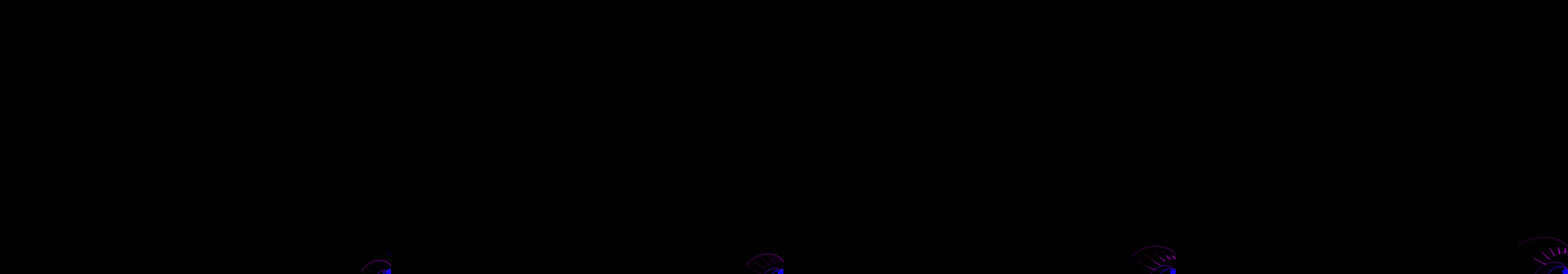 four frames from radar images under a synthetic pointer
