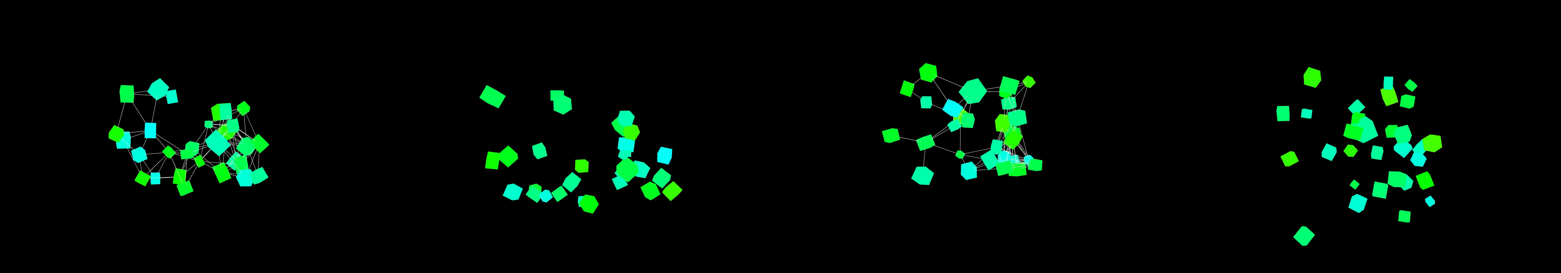 four frames from punctuated equilibrium under a synthetic pointer