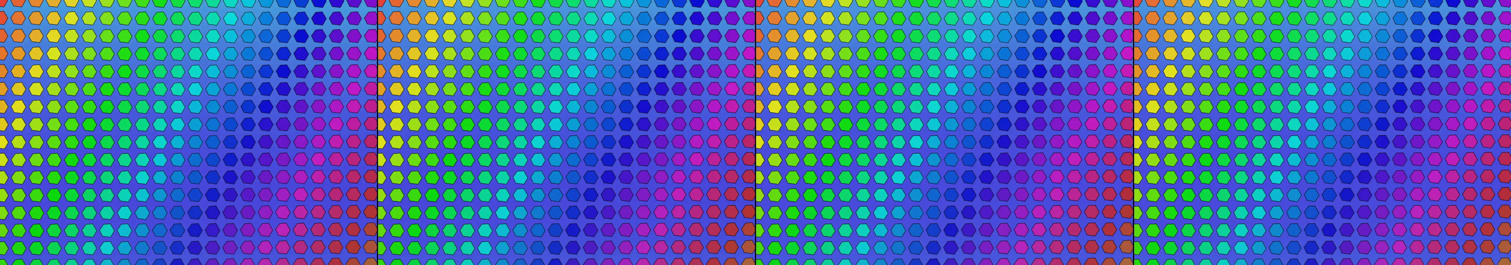 four frames from recreate the famous Window 95 desktop background under a synthetic pointer