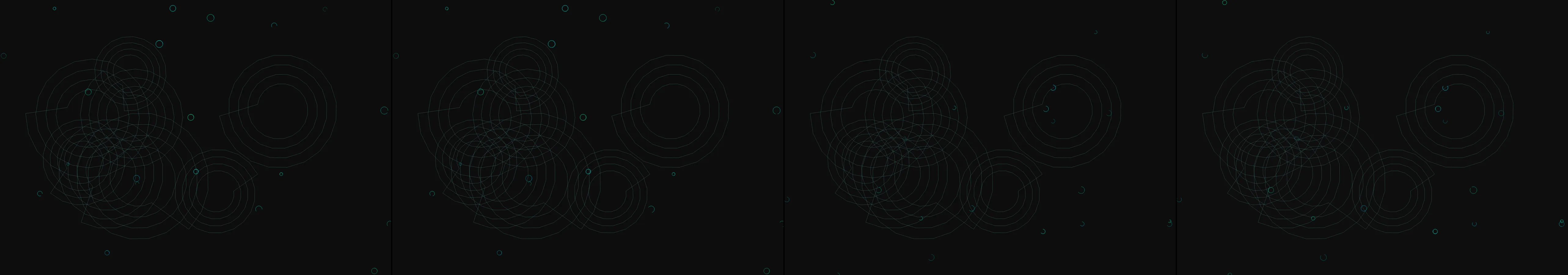 four frames from androids dreaming of electric sheep under a synthetic pointer