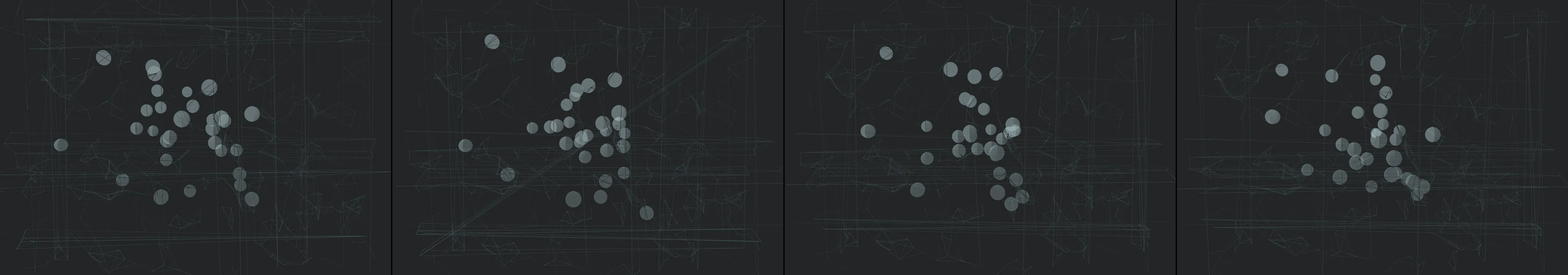 four frames from Draw me a picture of HAL-2000 from the motion picture “2001: A Space Odyssey” under a synthetic pointer