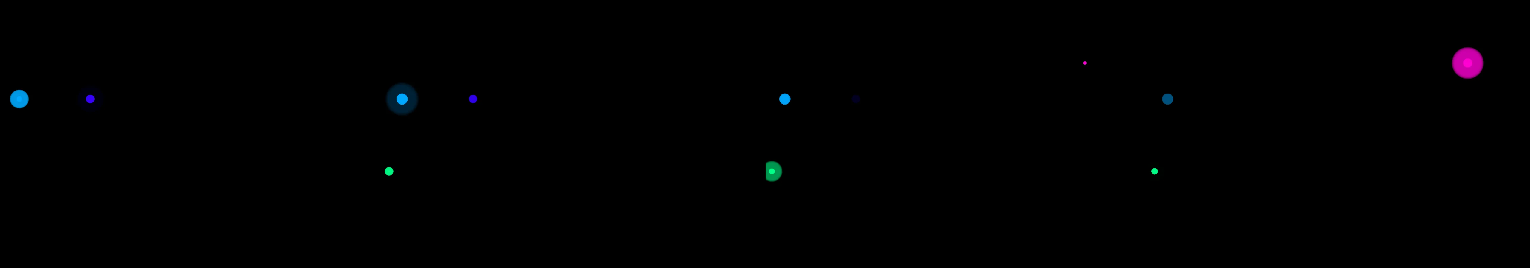 four frames from radar images under a synthetic pointer