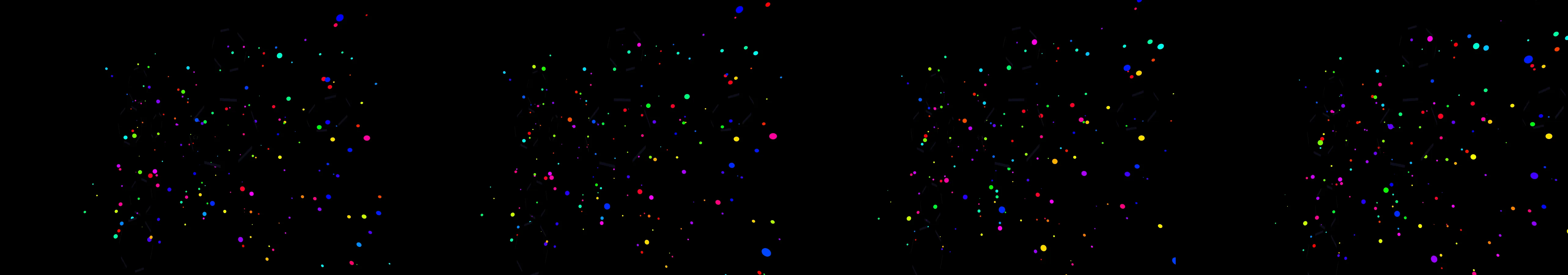 four frames from a broadcast graphics package for a TV network in 1993 under a synthetic pointer