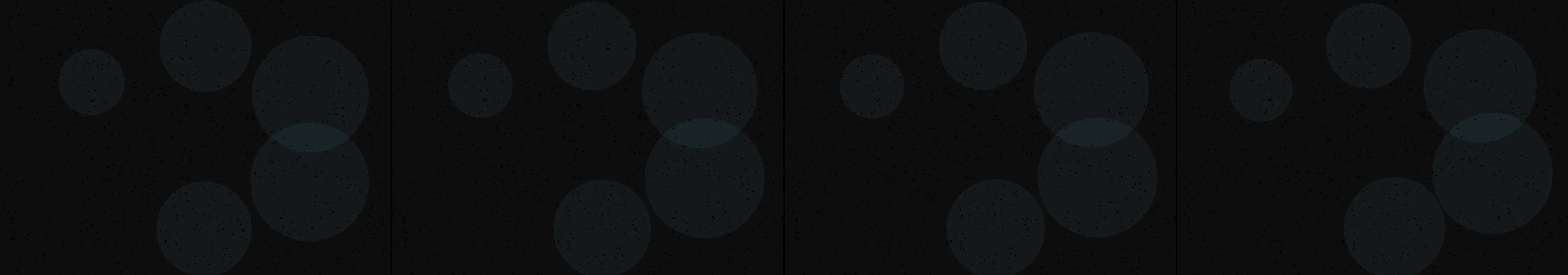 four frames from the game of life under a synthetic pointer
