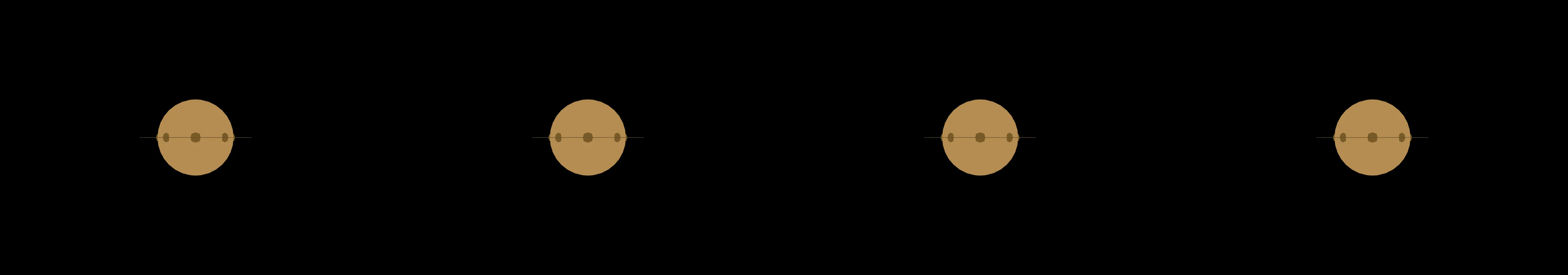 four frames from recreate the famous Window 95 desktop background under a synthetic pointer