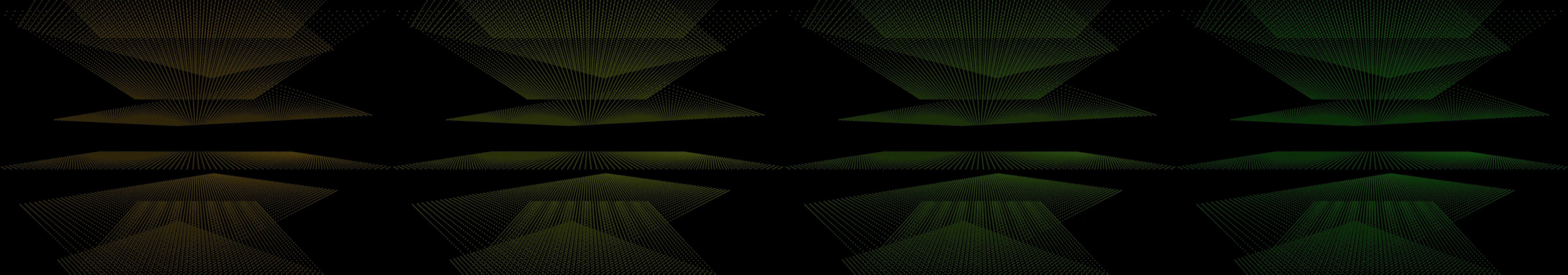 four frames from a broadcast graphics package for a TV network in 2013 under a synthetic pointer