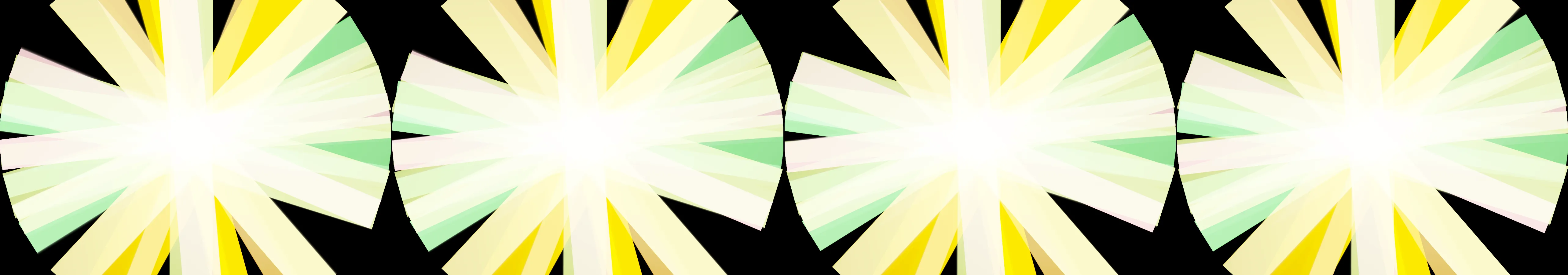 four frames from diagonal stripes animating in smoothly eased slicing patterns in color palettes from the 1970s under a synthetic pointer