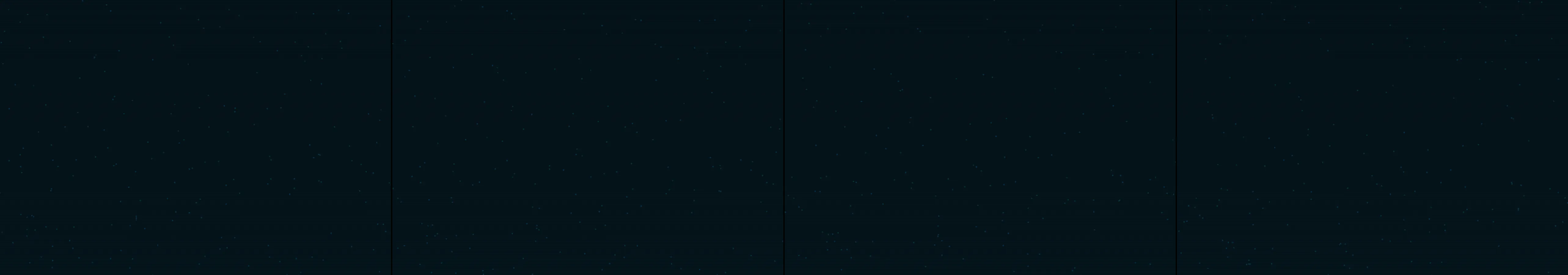 four frames from recreate the famous Window 95 desktop background under a synthetic pointer