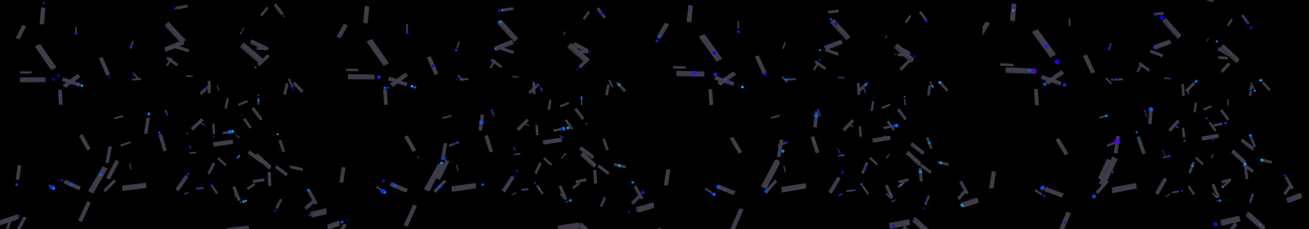 four frames from an intricate tangle of wires and cables with animated signals pulsing through under a synthetic pointer