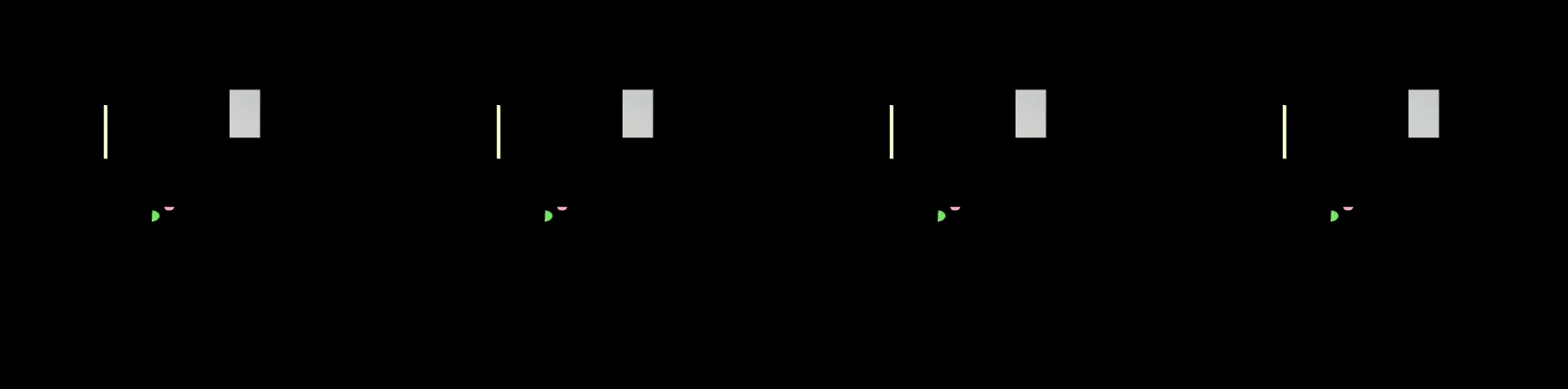 four frames from entry 610