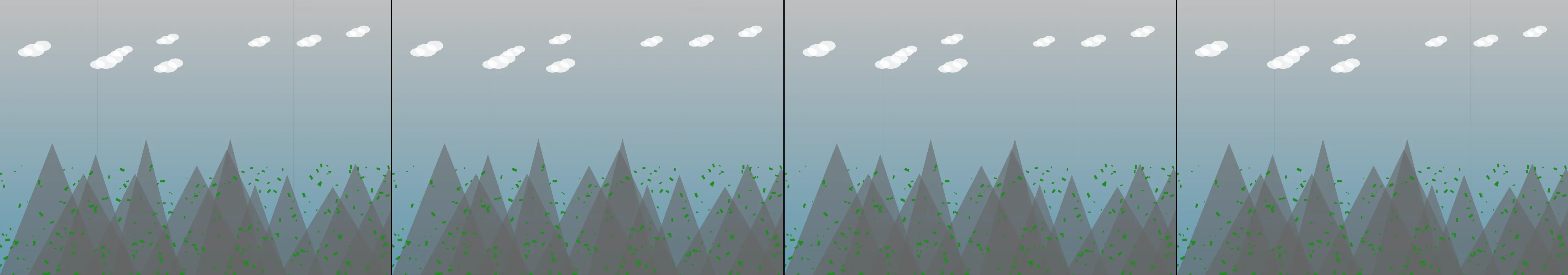 four frames from entry 734